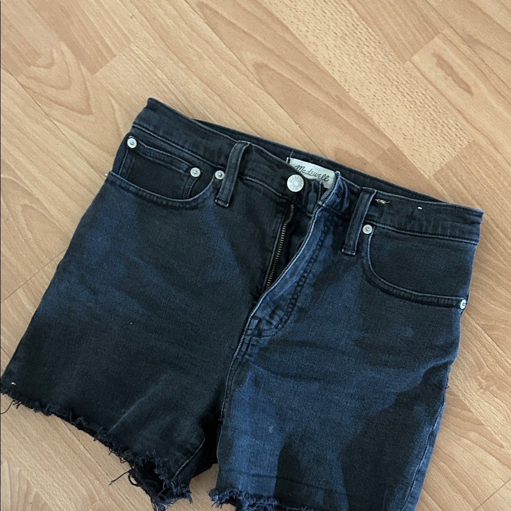 Madewell Black Jean Shorts